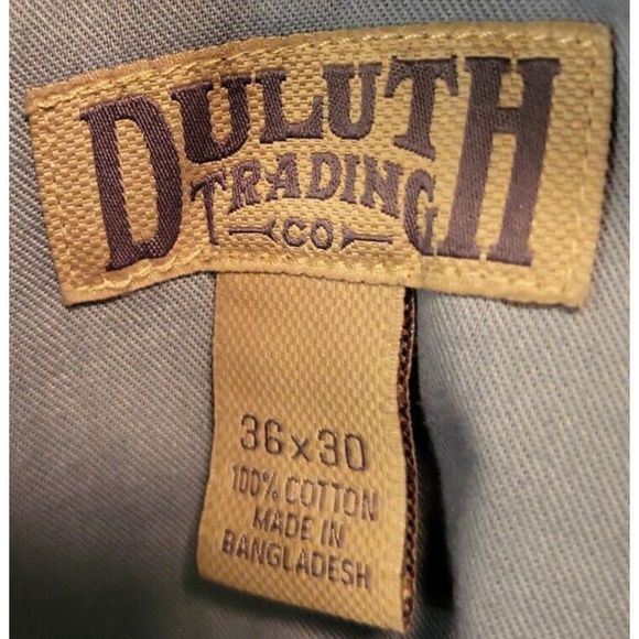 Duluth Trading Company Mens 36x30 Pleated Gray Slacks - Picture 2 of 3